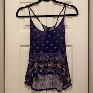 Purple Boho Tank Top